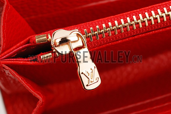 Louis Vuitton Lockme Wallet Red
