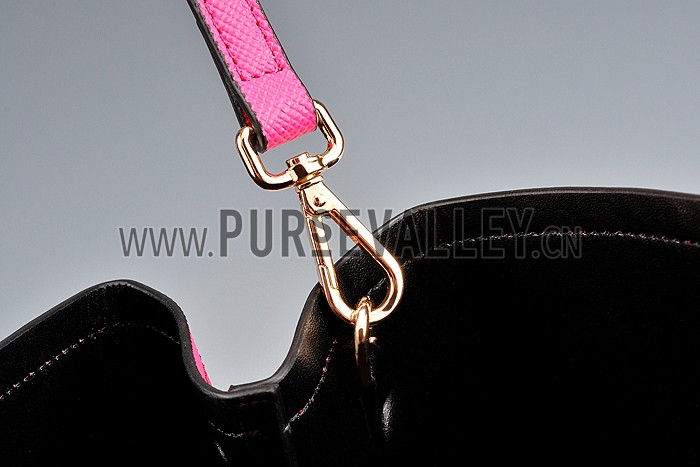 Prada Saffiano Double Tote Rose Pink