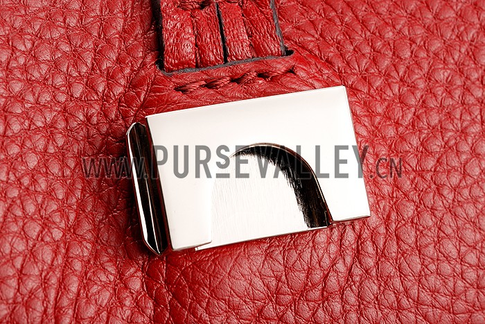 Gucci Bamboo Daily Flap Shoulder Bag Dark Red