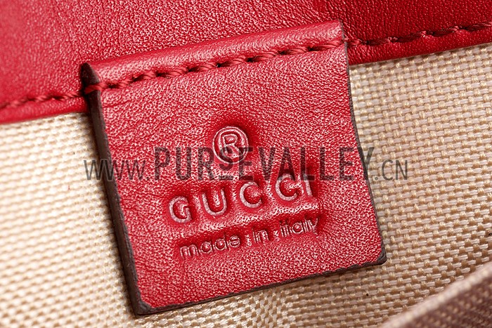 Gucci Lady Web GG Small Canvas Square Bag Red