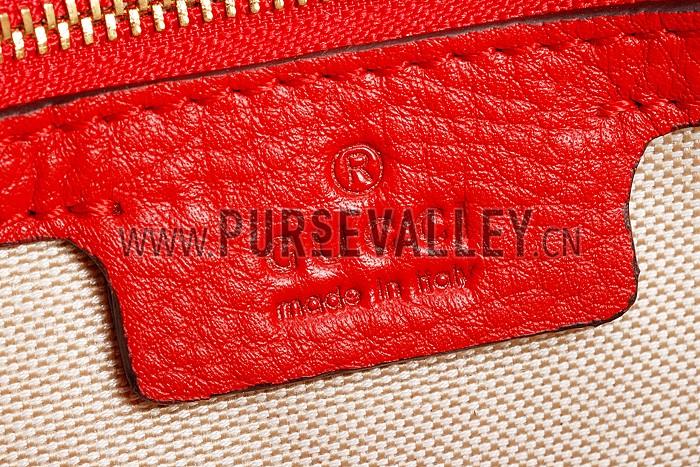 Gucci Miss Bamboo Studded Bag Red