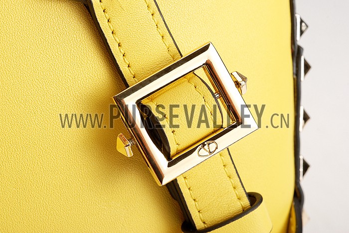 Valentino RockStud Yellow Backpack