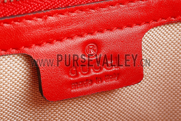 Gucci Interlocking Shoulder Bag Red