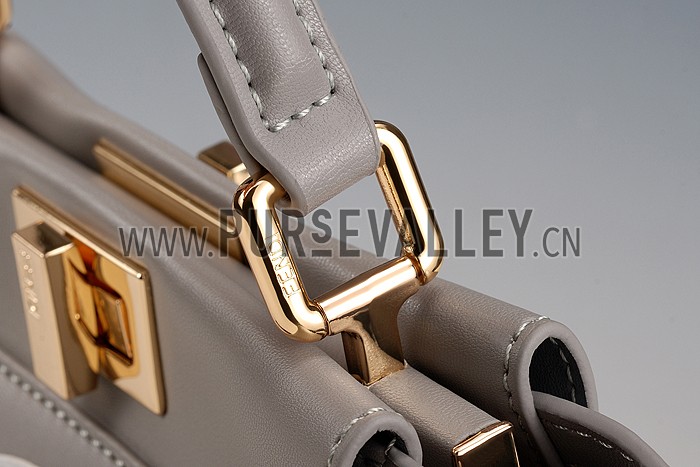 Fendi Peekaboo Karlito Capsule Detail Grey Bag