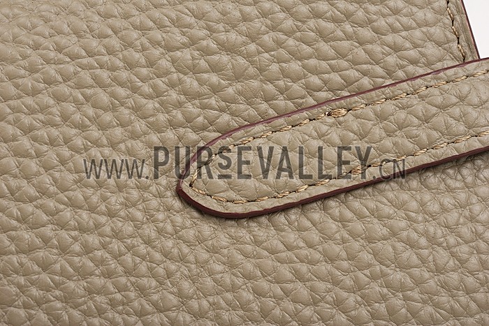 Hermes Kelly Long Wallet Grey 608073