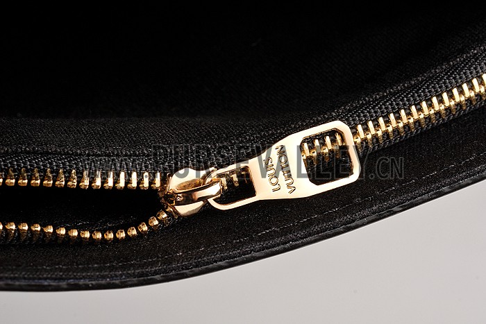 Louis Vuitton Chain Louise Patent Leather Black