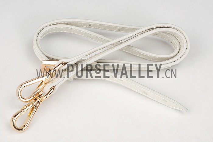 Prada Double Tote Ostrich Leather Bag White