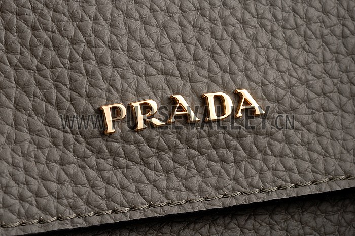Prada Double Tote Dark Grey