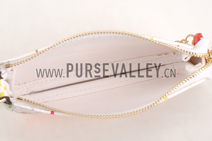 Louis Vuitton Mini Pochette Accessories Evaison White Monogram Canvas