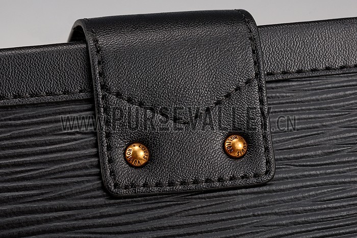 Louis Vuitton Petite Malle Epi Leather Black Bag