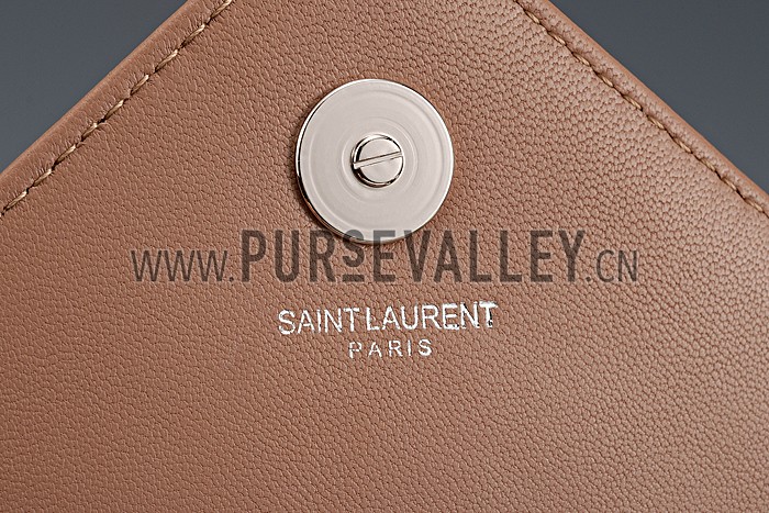 Saint Laurent College Monogram Medium Bag Taupe