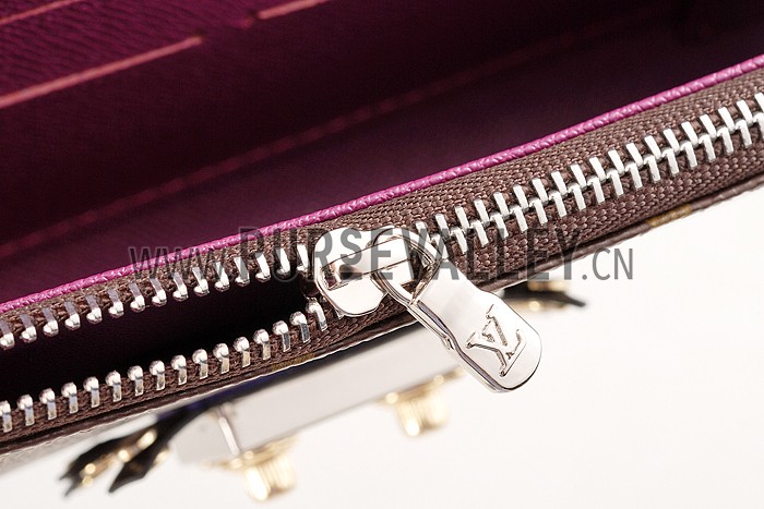 Louis Vuitton Monogram Totem Chain Wallet Plum