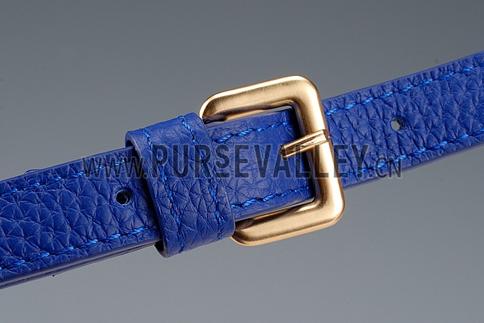 Chloe Marcie Flap Small Shoulder Bag Blue