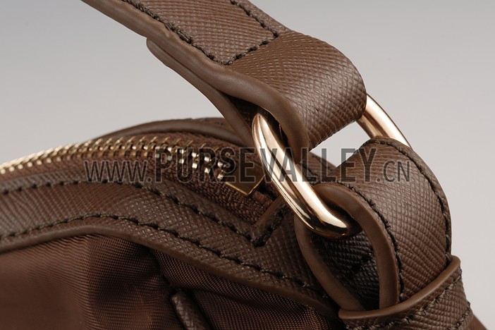 Prada Nylon Purse Brown