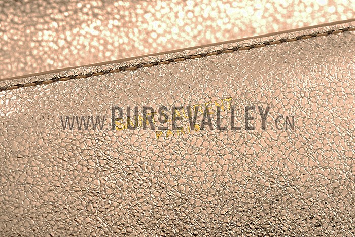 YSL Classic Y Clutch Gold Leather 608317