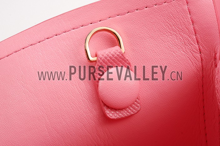Prada Saffiano Double Tote Pink