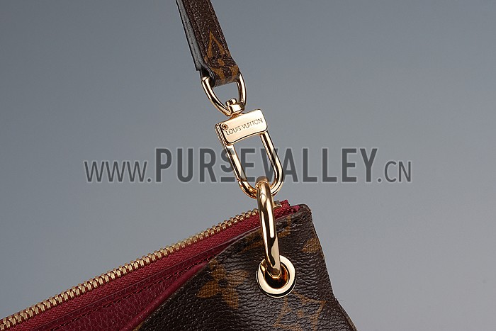 Louis Vuitton Monogram Pallas BB Dark Red PM Bag
