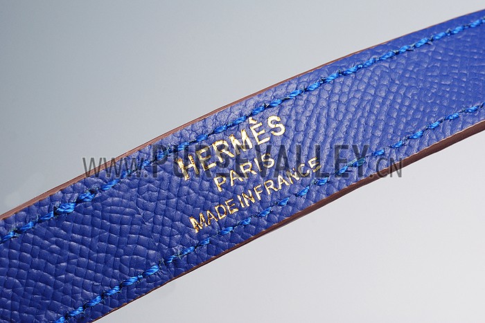 Hermes Constance Elan Blue Electric With Gold Hardware 608122