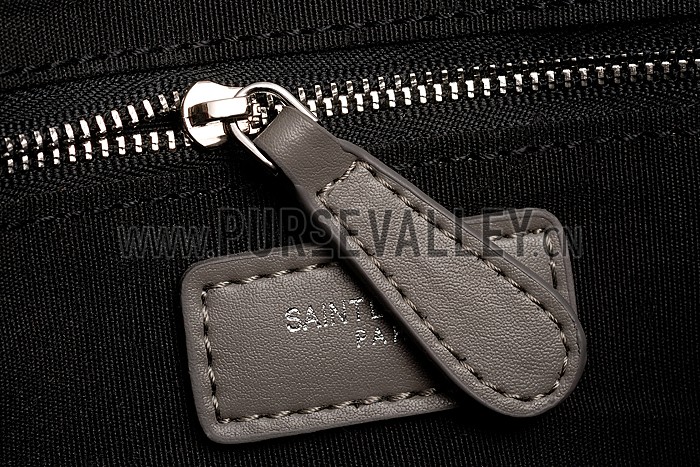 Saint Laurent College Matelasse Large Bag Grey