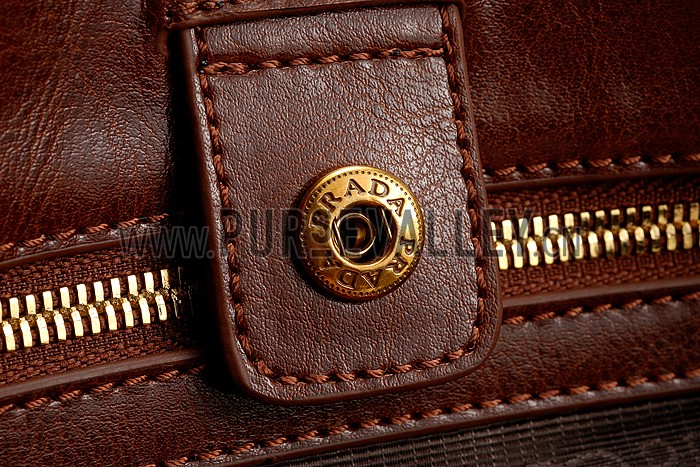 Prada Classic Satchel Brown