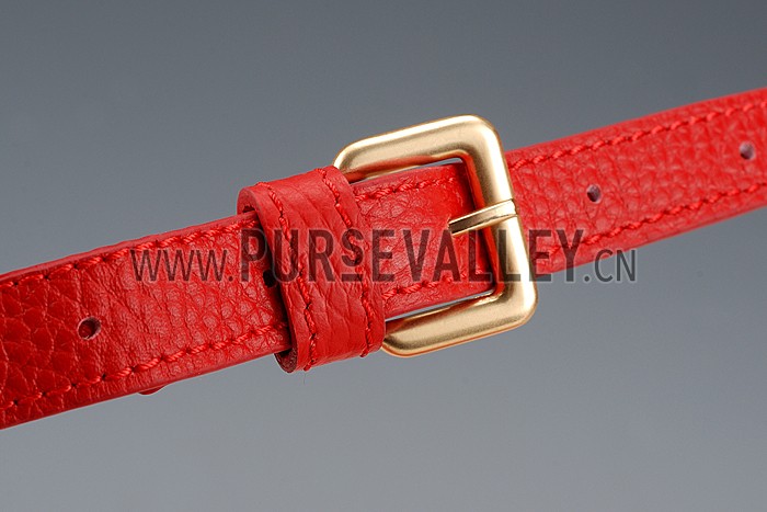 Chloe Marcie Flap Small Shoulder Bag Red