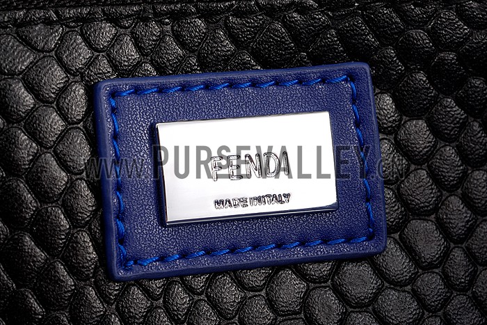 Fendi Peekaboo Medium Blue Bag