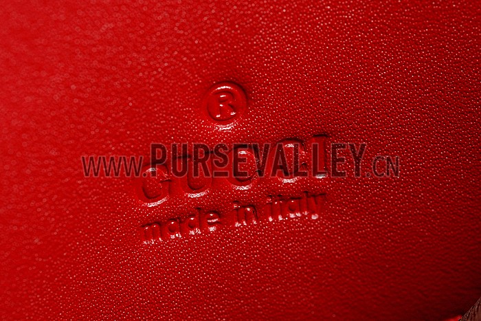 Gucci Red Blooms Supreme Canvas Wallet