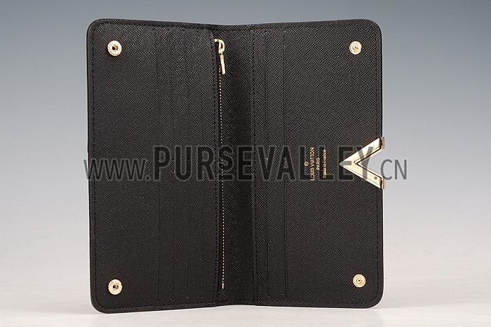 Louis Vuitton Monogram Kimono Wallet Black 18926647
