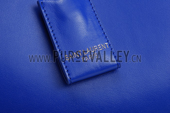 YSL Classic Cabas Y Medium Bag Dark Blue 608326