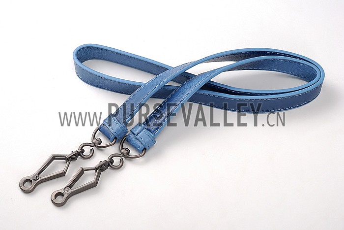 Bottega Veneta Two Toned Light Blue and Blue Intrecciato Nappa Bag