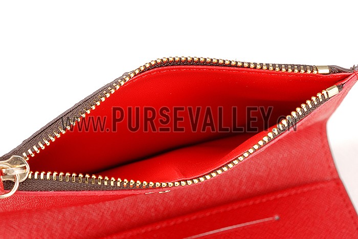 Louis Vuitton Adele Compact Wallet Red