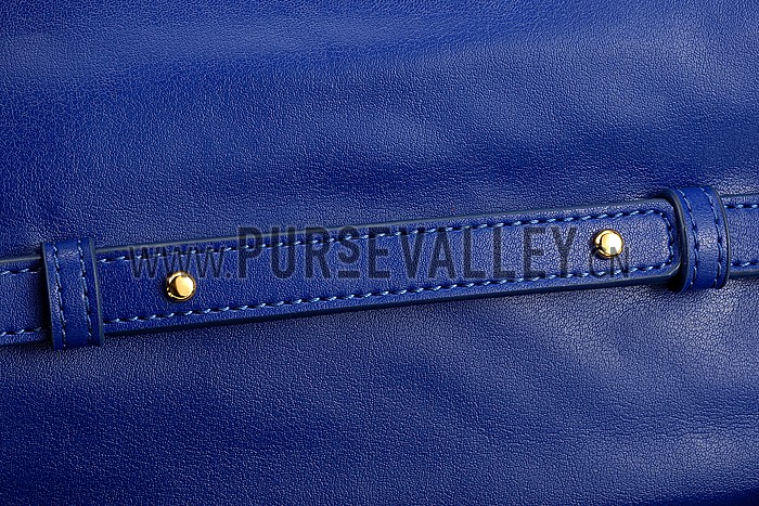 Saint Laurent High School Matelasse Medium Bag Blue