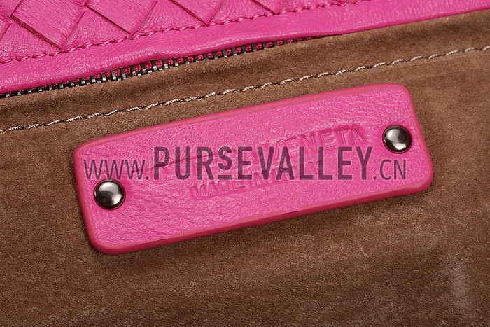 Bottega Veneta Intrecciato Roma Bag Pink