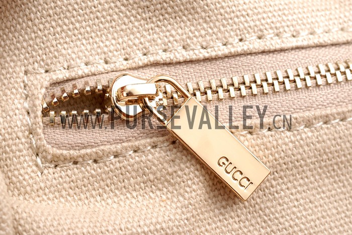 Gucci Swing Tan Leather Tote Small