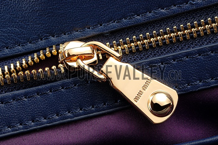 Miu Miu Matelasse Doctor Dark Blue Bag
