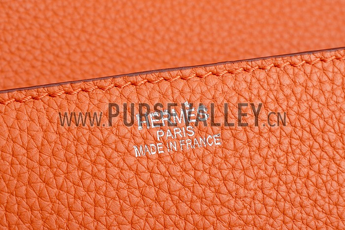 Hermes Man Messenger Large Orange Bag