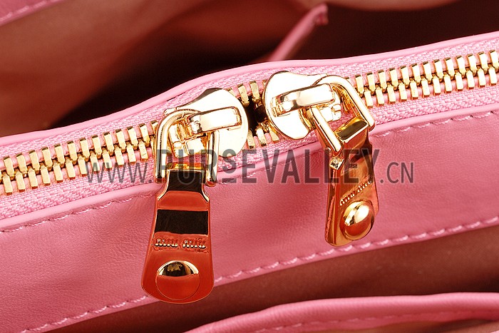 Miu Miu Matelasse Tote Pink