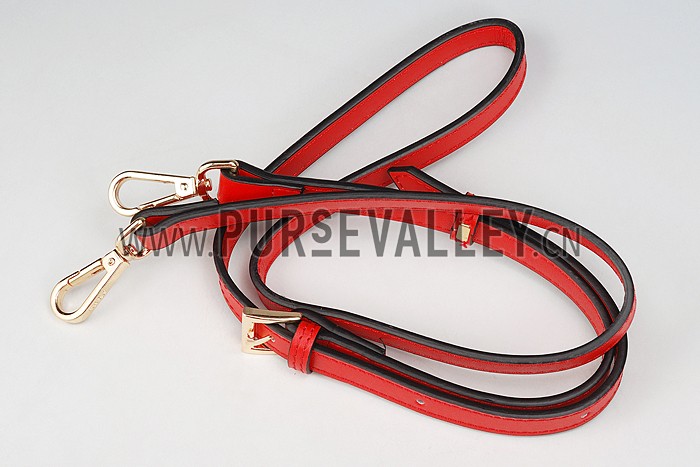 Prada Crocodile Leather Shoulder Bag Red