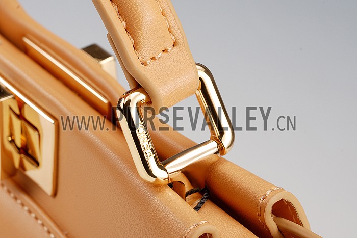 Fendi Peekaboo Karlito Capsule Detail Beige Bag