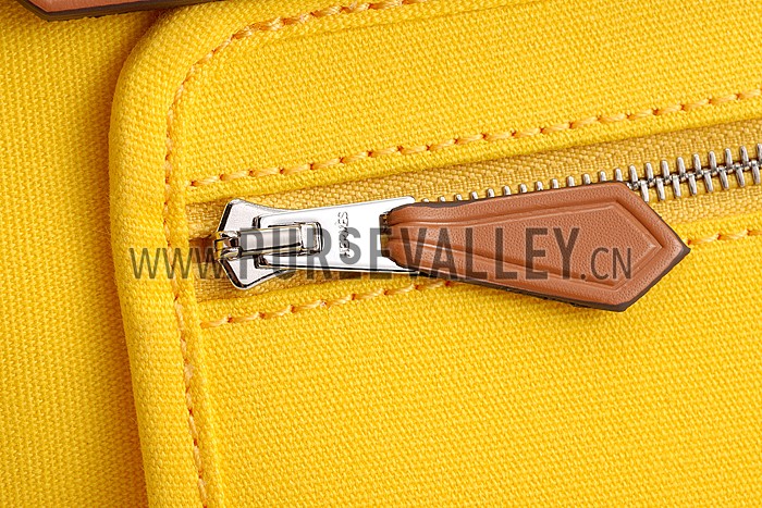 Hermes Herbag Yellow