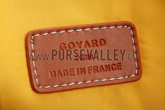 Goyard Medium Pouch Black And Tan Leather Trim