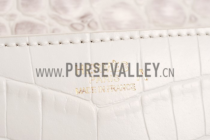 Hermes Medor Crocodile Leather Himalayan Clutch 18926681