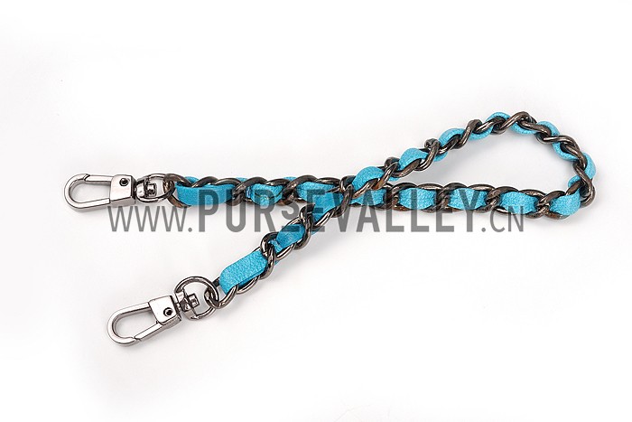 Bottega Veneta Small Shoulder Leather Chain Turcoise Bag