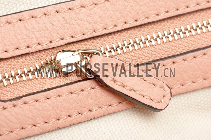 Gucci Vintage Web Boston Bag Peach