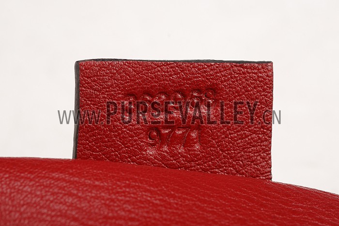 Gucci Jackie Soft Leather Hobo Red