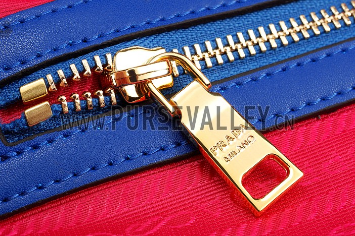 Prada Shoulder Handbag Fuchsia and Blue
