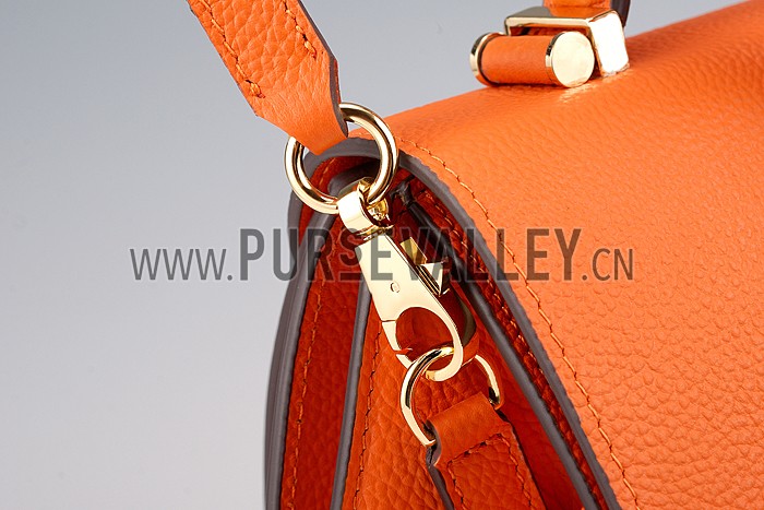 Hermes Stirrup Shoulder Bag Orange 608098