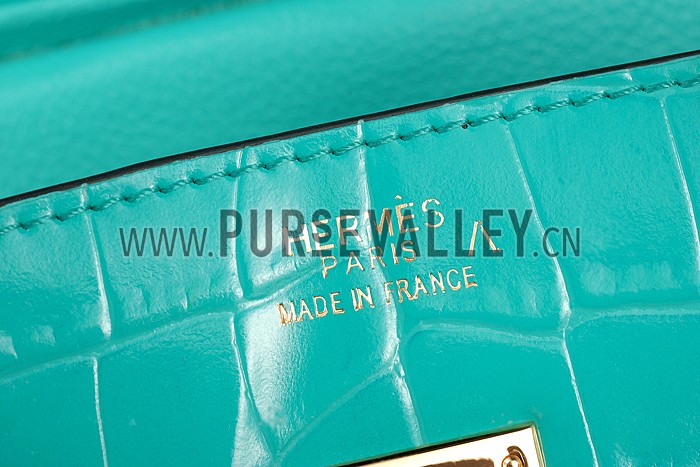 Hermes Birkin 35 Crocodile Leather Lagoon 608054
