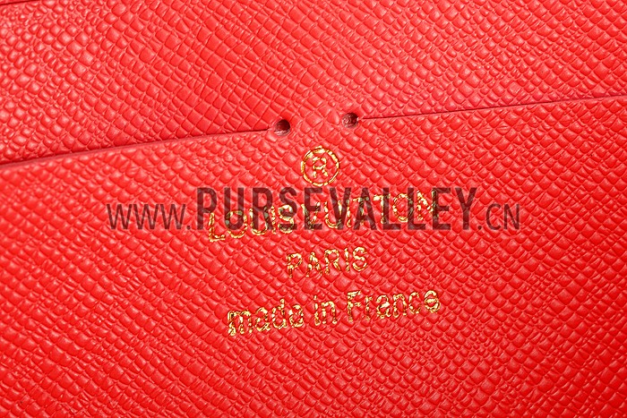 Louis Vuitton Monogram Totem Zippy Wallet Flamingo