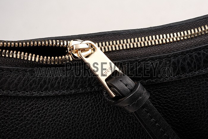 Gucci Miss GG Leather Hobo Black